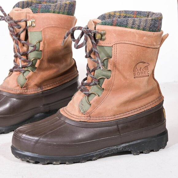 Sorel Made in Canada Flannel-Lined Boots - 9 - Picture 1 of 8